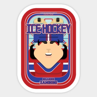 Ice Hockey Red and Blue - Boardie Zamboni - Amy version Sticker